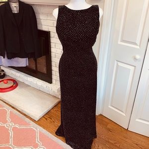 Long Velvet Sparkle Gown